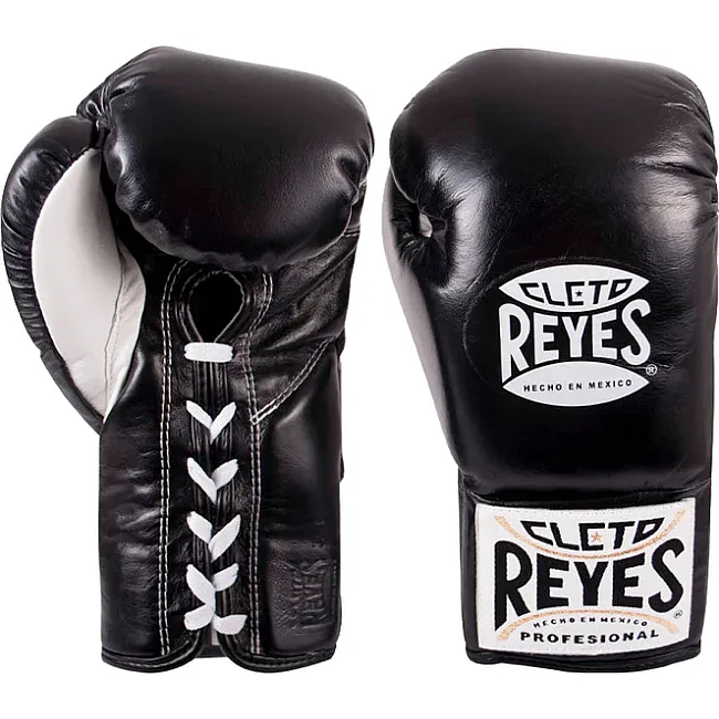 Рукавички для боксу CLETO REYES Official Leather Fight Black
