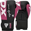 Перчатки для бокса RDX F4 Hook & Loop Pink Black