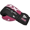 Перчатки для бокса RDX F4 Hook & Loop Pink Black