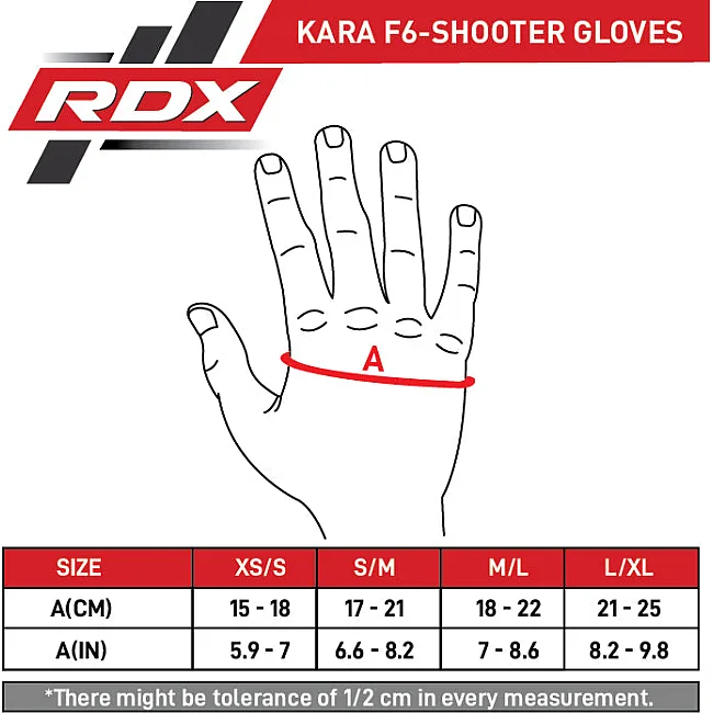 Перчатки для MMA RDX F6 Kara Shooter Matte Red