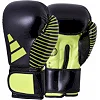 Перчатки для кикбоксинга Adidas с лицензией Wako (черно-зеленый, adiKBWKF200)