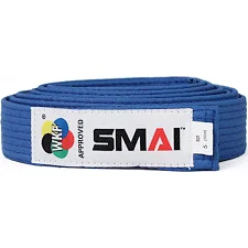 Пояс для кимоно Smai с лицензией WKF (голубой)