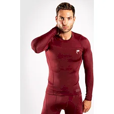 Рашгард з довгим рукавом VENUM G-Fit Burgundy