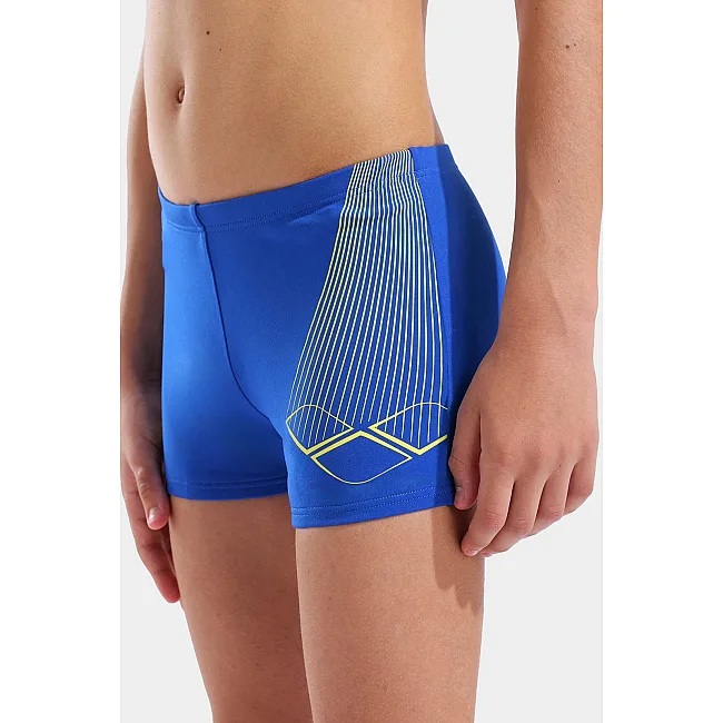 Плавки-шорты для мальчиков Arena BRIGHT SWIM SHORT синий, желтый (для детей)