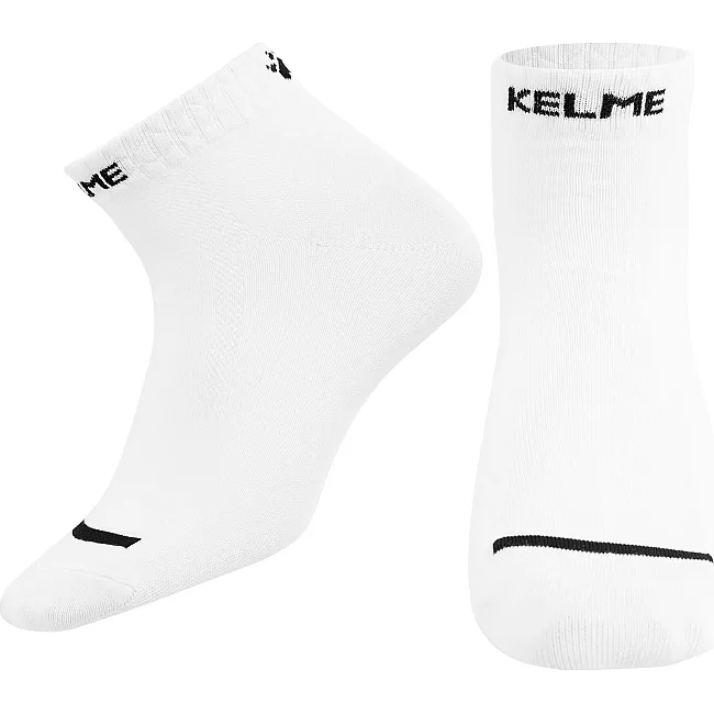 Спортивные носки унисекс короткие KELME FLAT K15Z958-9100 (Белый)