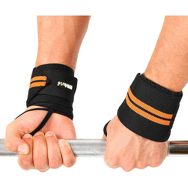 Кистевые бинты
 STRENGTH WRIST WRAPS MUTE 9097 2штуки (Черный-оранжевый)