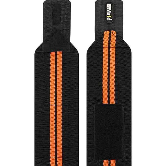 Кистевые бинты
 STRENGTH WRIST WRAPS MUTE 9097 2штуки (Черный-оранжевый)