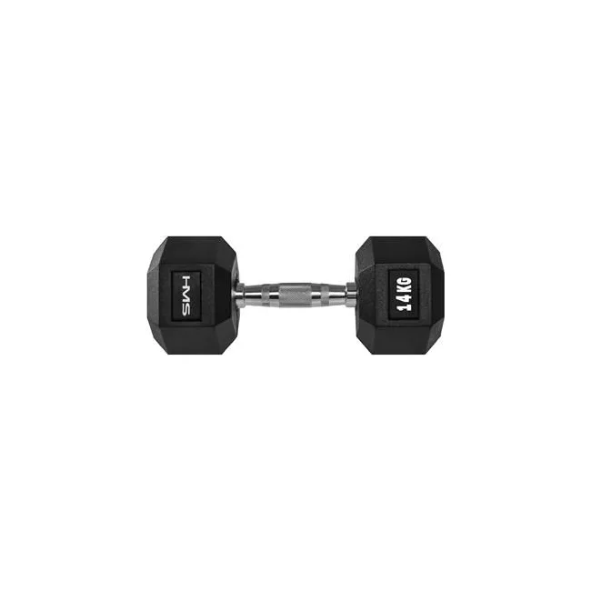 Гантель шестигранный HMS HEX PRO, 14 кг