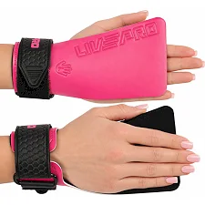 Накладки для подтягивания и тяги LIFTING GRIPS LiveUp LP8758 2шт (Розовый-черный)