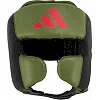Боксерський шолом Adidas Power 50 хакі/червоний | C50HG