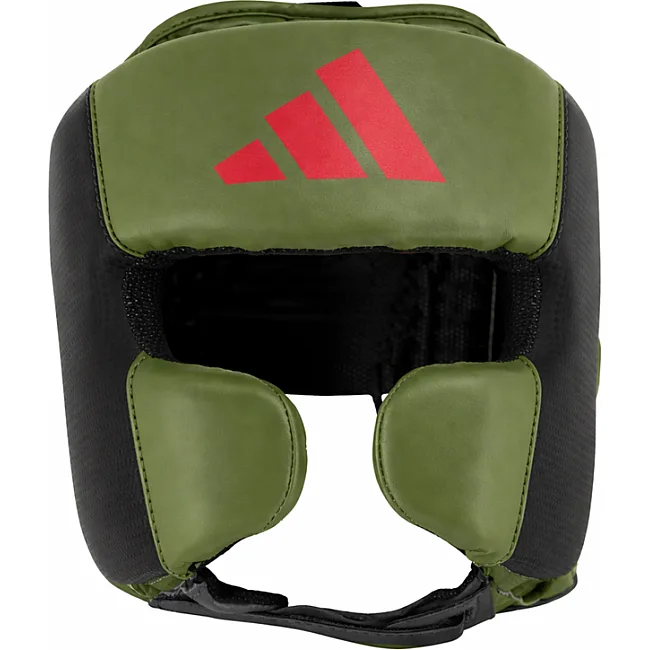 Боксерський шолом Adidas Power 50 хакі/червоний | C50HG