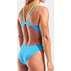 Купальник закрытый для женщин Arena SWIMSUIT TECH MULTI SOLID голубой, желтый (для женщин)