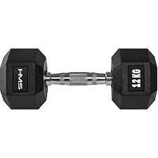 Гантель шестигранный HMS HEX PRO, 12 кг