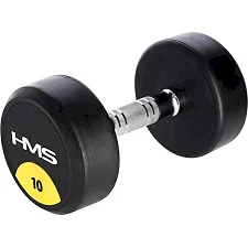 Гантель прорезиненная HMS HG PRO, 10 кг