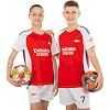 Футбольна форма дитяча із символікою клубу
 ARSENAL домашня 2025 SP-SPORT

 CO-4608 20-30 (Червоно-білий)