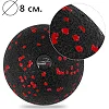 Набор для массажа и йоги PowerPlay PP_4095 EPP (Ролик 45*15 + 2 мяча) Red + резинка 11кг.