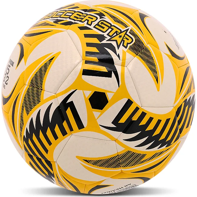 Футбольний м'яч
 HYBRID SOCCER STAR TO-TOWN FB-4508 №5 PU (Білий-жовтий)