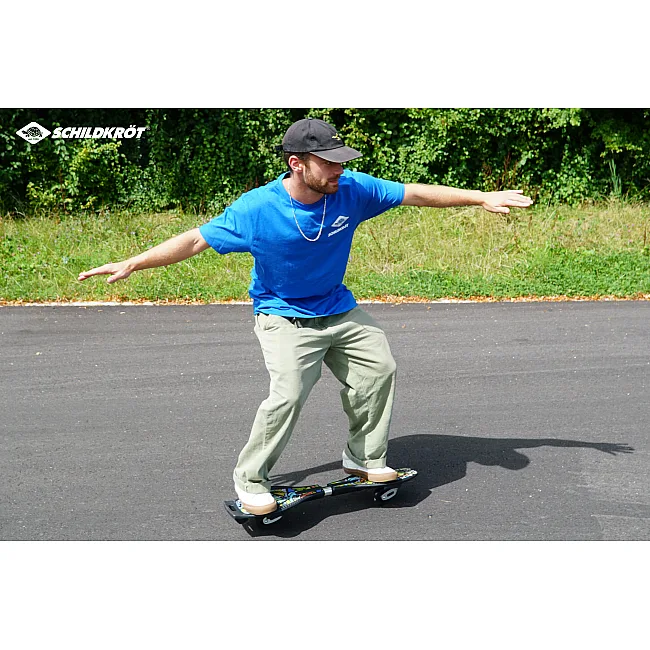 Вейвборд SCHILDKROT Waveboard Good Vibes Graffiti Max: 80 кг