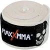 Бинты для бокса
 с принтом Череп  бамбук 2штуки MAXXMMA
 WR05-120 3м (Белый-черный)