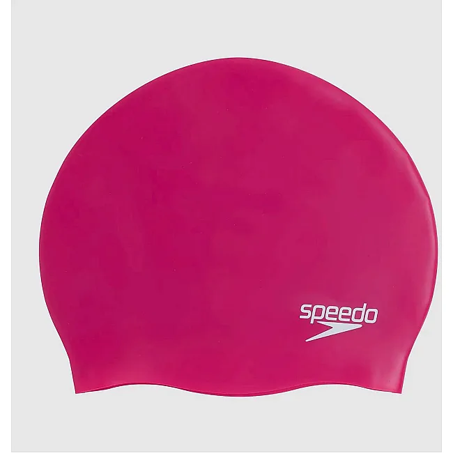 Плавательная шапка Speedo MOULDED SILC CAP AU розовый OSFM