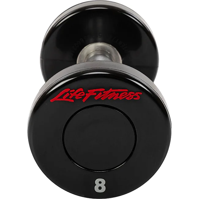 Гантель профессиональная
 с полиуретановым покрытием LIFE FITNESS SC-80081-8 1шт 8кг