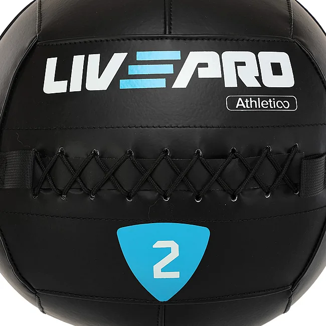 Мяч набивной медицинский для кроссфита WALL BALL LiveUp LP8103-2 2кг