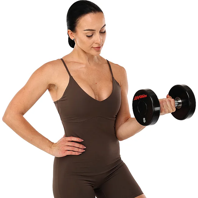 Гантель профессиональная
 с полиуретановым покрытием LIFE FITNESS SC-80081-8 1шт 8кг