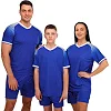 Футбольная форма комплект футболка и шорты LIDONG JG-6321 4XS-XXL (Синий)
