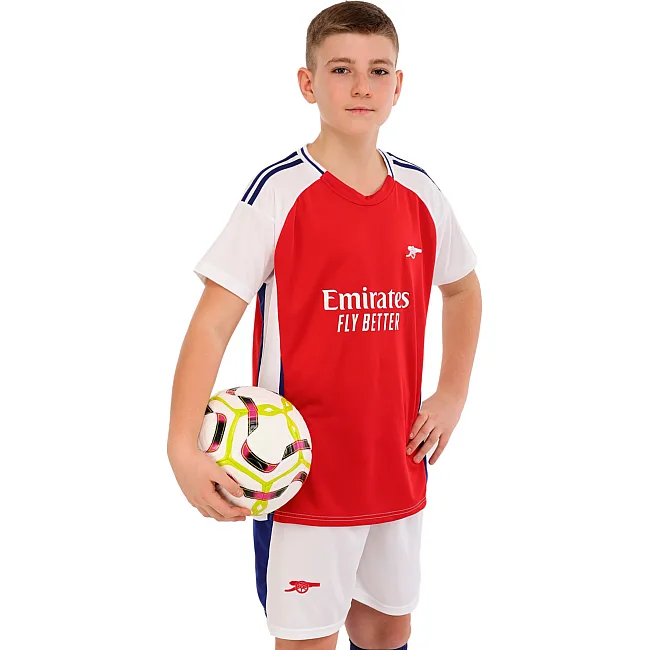 Футбольна форма дитяча із символікою клубу
 ARSENAL домашня 2025 SP-SPORT

 CO-4608 20-30 (Червоно-білий)