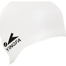 Шапочка для бассейна силиконовая для взрослых YINGFA ROUND C0072 (Белый)