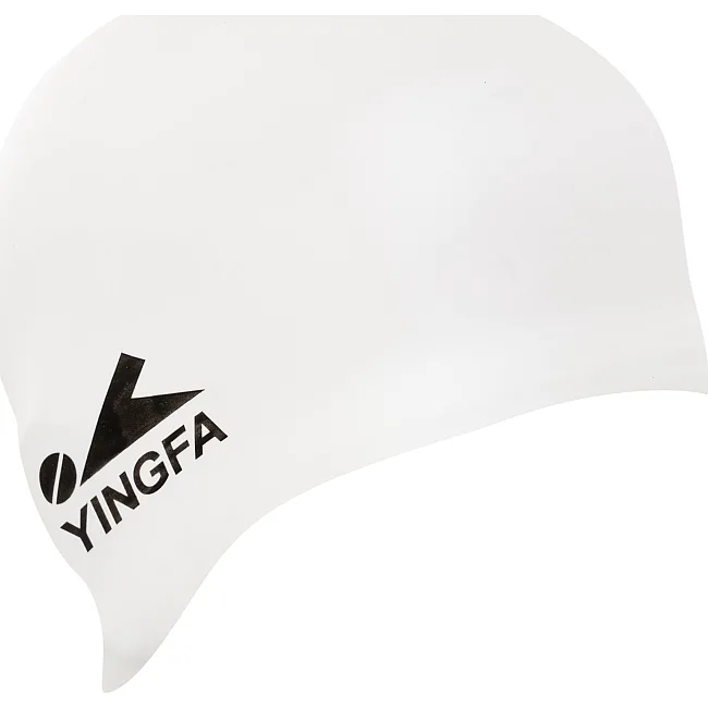 Шапочка для бассейна силиконовая для взрослых YINGFA ROUND C0072 (Белый)
