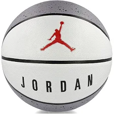 М'яч баскетбольний Nike JORDAN PLAYGROUND 2.0 8P DEFLATED CEMENT GREY/WHITE/BLACK/FIRE RED size 6