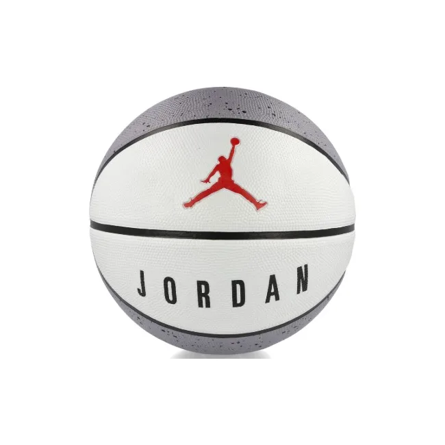 М'яч баскетбольний Nike JORDAN PLAYGROUND 2.0 8P DEFLATED CEMENT GREY/WHITE/BLACK/FIRE RED size 6