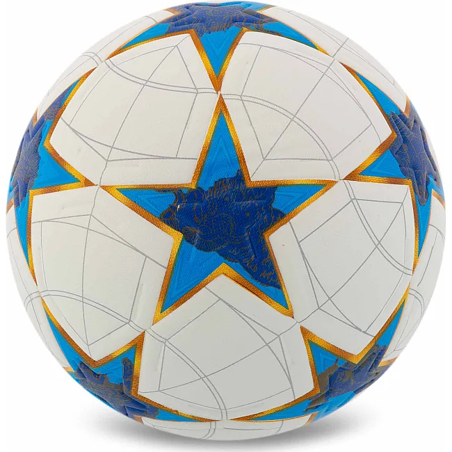 Футбольний м'яч SELECTARS SP-SPORT FB-7586 №5 PU (Білий-синій)