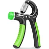Кистевой эспандер POWERPLAY PP-4323 с регулируемой нагрузкой 10-40 кг. Strength Grip Черно-зеленый