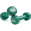 Гантель виниловый POWERPLAY 4125 Achilles 2*1,5 кг. Зеленые (2шт.)