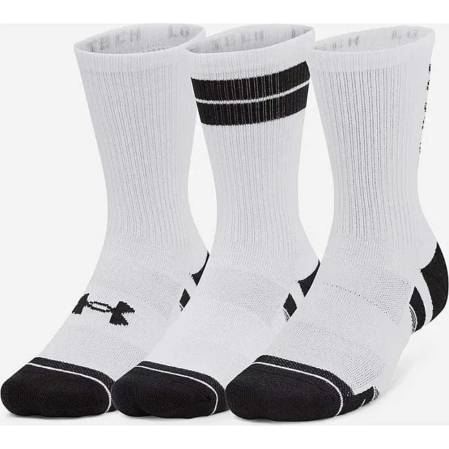 Носки UNDER ARMOUR Perf Tech Nov 3pk Crew белый