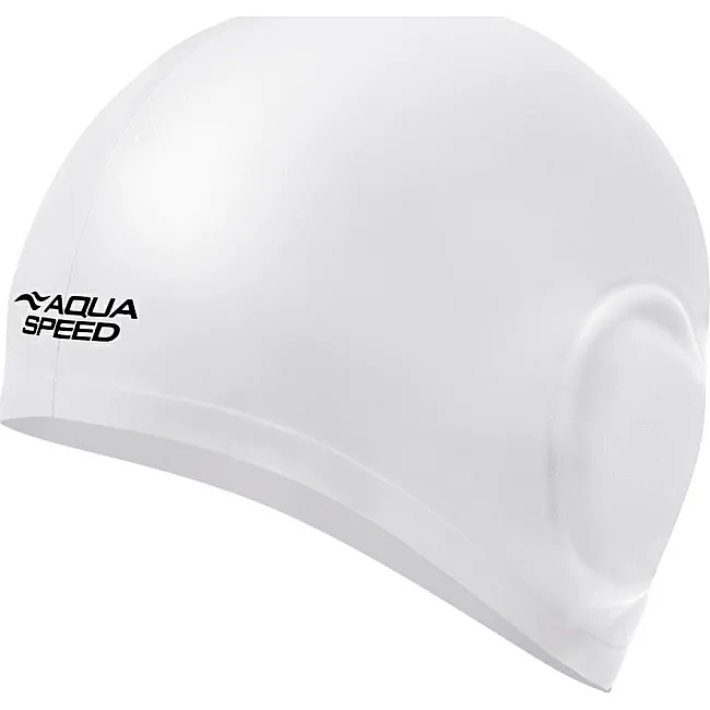 Шапочка для плавания Aqua Speed EAR CAP Volume 61511 белый
