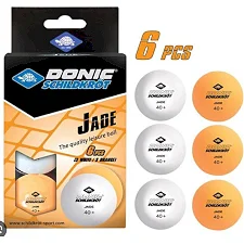 Мячи для настольного тенниса Donic Jade ball 40+ 6 шт white+orange