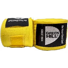 Бинты для бокса Green Hill эластик (Желтый)
