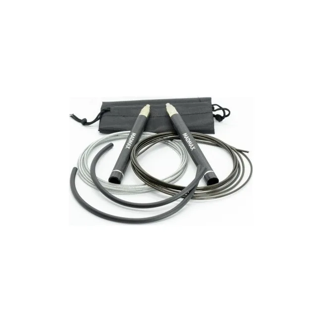 Скакалка скоростная на алюминиевая подшипниках MadMax MFA-286 Speed jump rope Black