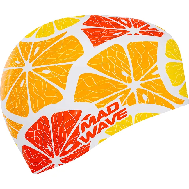 Шапочка для бассейна
 силиконовая для взрослых MADWAVE
 CITRUS M055316 (Желтый)