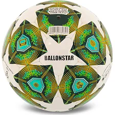Футбольний м'яч PREMIER BALLONSTAR FB-5157 №5 PU (Білий-зелений)