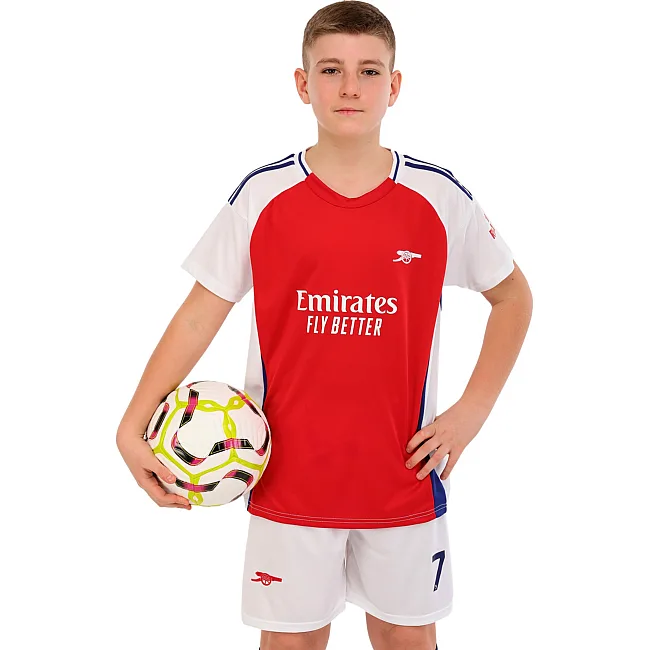 Футбольна форма дитяча із символікою клубу
 ARSENAL домашня 2025 SP-SPORT

 CO-4608 20-30 (Червоно-білий)