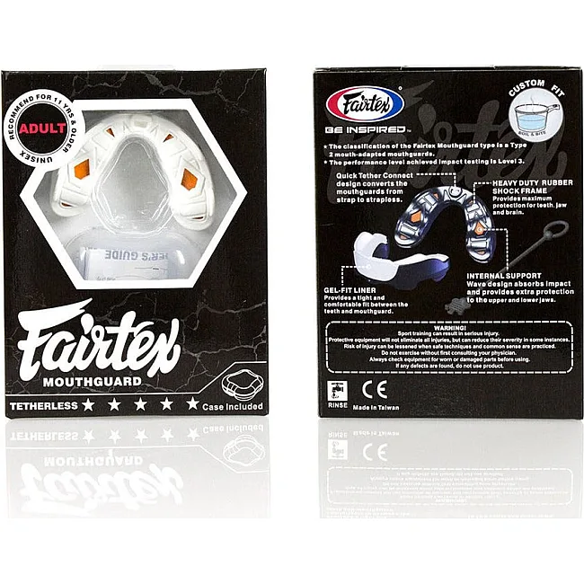 Капа для бокса Fairtex MG3 взрослая (возраст 11+) White