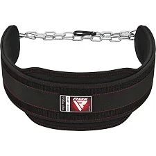 Пояс для обременений с цепью RDX T7 Dipping Belt 2 Layer неопреновый Black