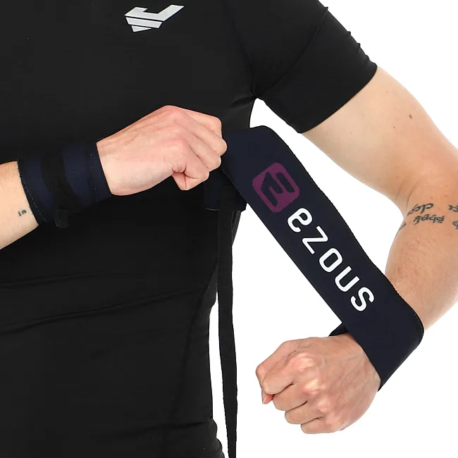 Кистевые бинты
 STRENGTH WRIST WRAPS EZOUS C-02 2штуки (Черный)