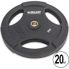 Диск на штангу ZELART TA-5336-28-20 28мм 20кг