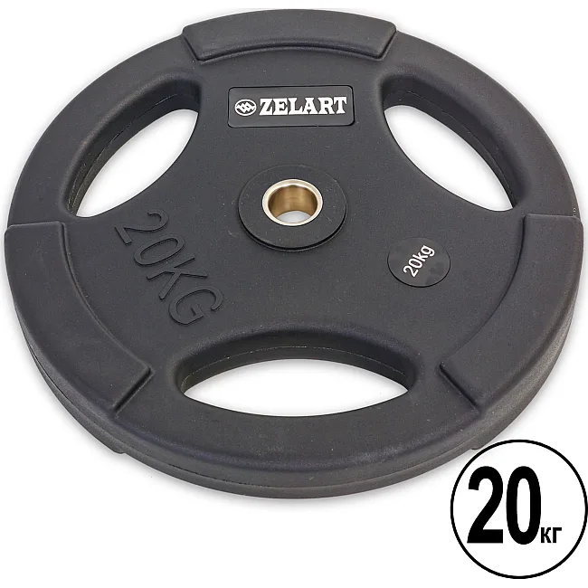Диск на штангу ZELART TA-5336-28-20 28мм 20кг