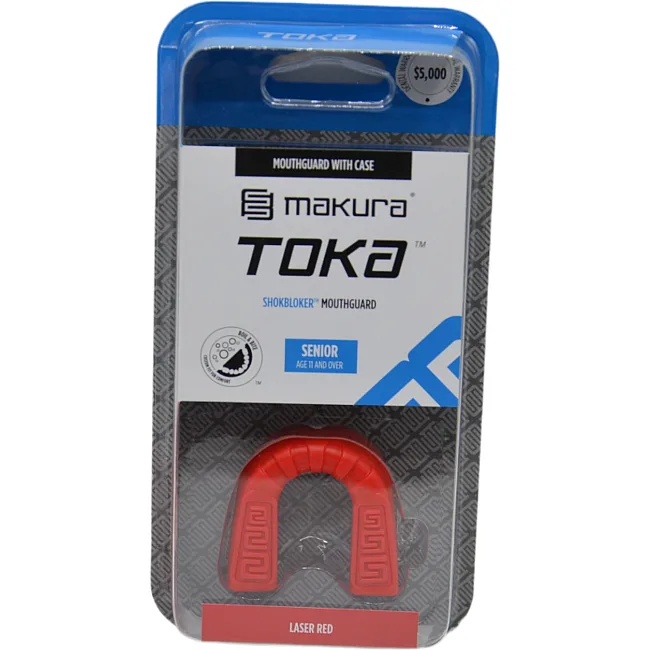Боксерская капа MAKURA Toka взрослая (возраст 11+) Red